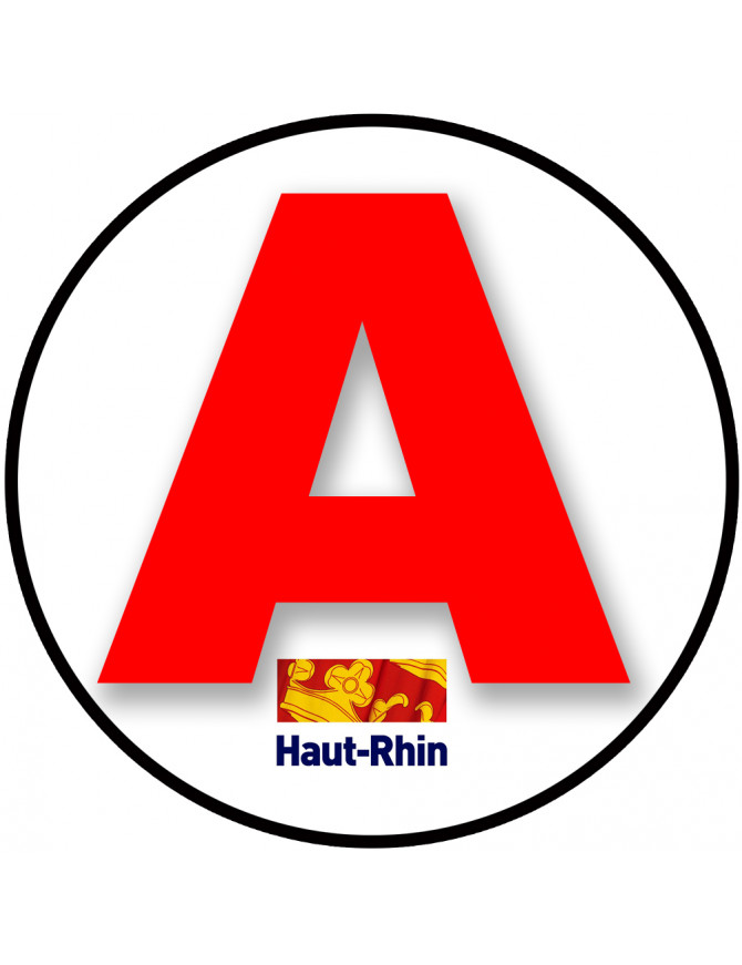 A 68 Le Haut-Rhin - 15cm - Sticker/autocollant