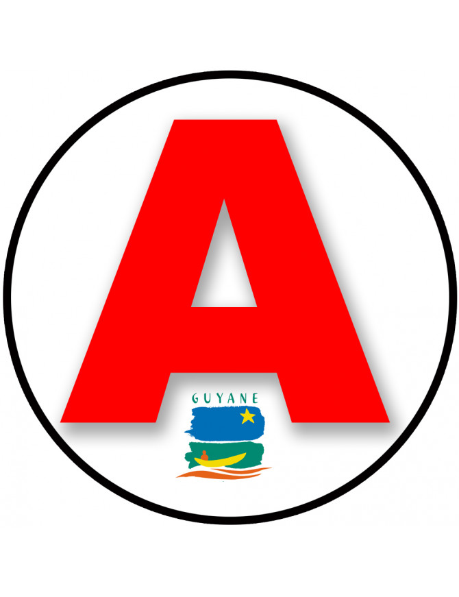 A 973 La Guyane - 15cm - Sticker/autocollant