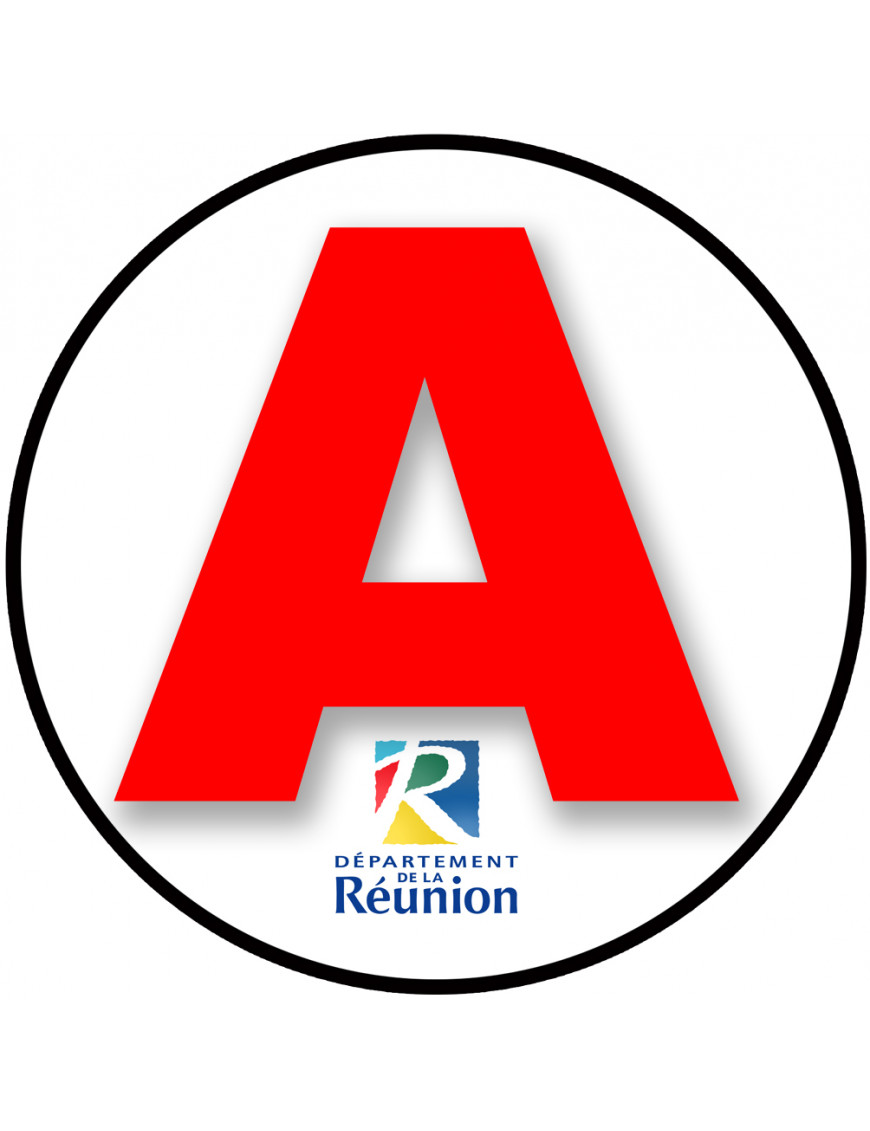 A 974 La Réunion - 15cm - Sticker/autocollant