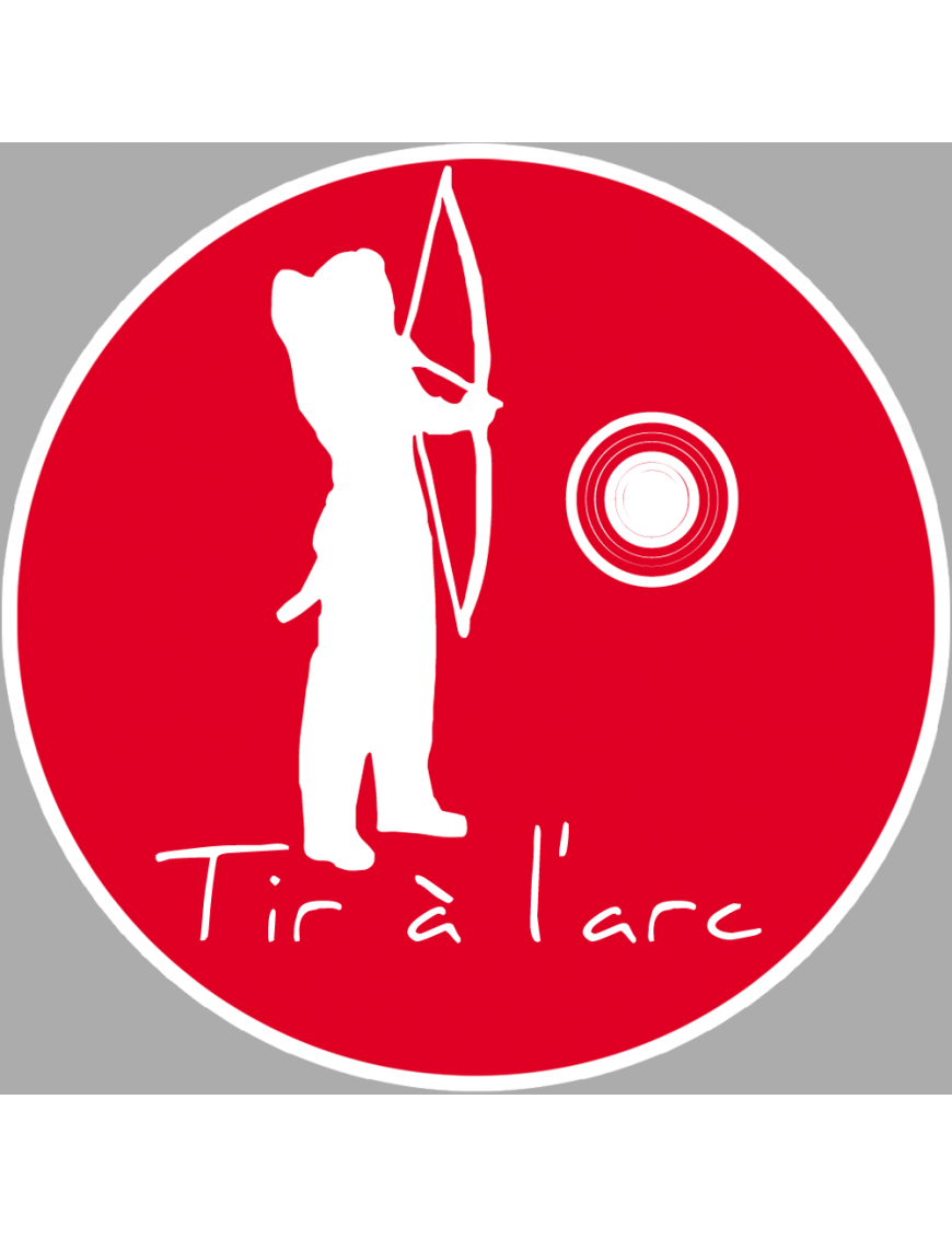 Tir à l'arc - 20cm - Sticker/autocollant