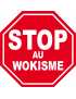 wokisme stop (10x10cm) - Sticker/autocollant