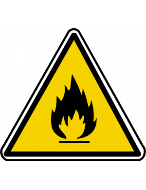 inflammable (10x9cm) - Sticker/autocollant