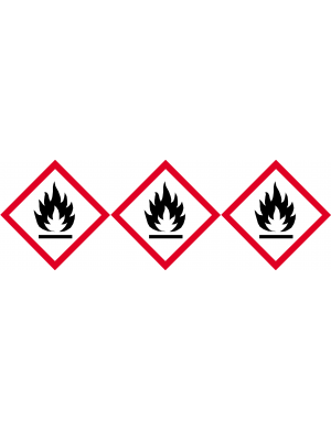 produits inflammables (3 fois 10cm) - Sticker/autocollant