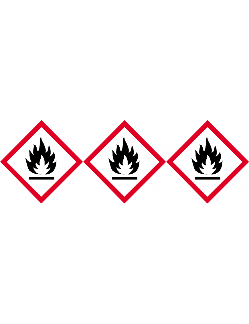 produits inflammables (3 fois 10cm) - Sticker/autocollant