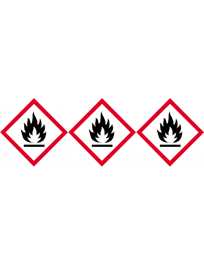 produits inflammables (3 fois 10cm) - Sticker/autocollant