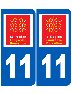 immatriculation 11 Languedoc Roussillon - Sticker/autocollant