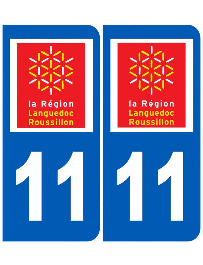 immatriculation 11 Languedoc Roussillon - Sticker/autocollant