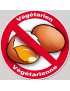 végétarien et végétarienne oeufs - 20cm - Sticker/autocollant