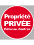 propriété privée (15cm) - Sticker / autocollant