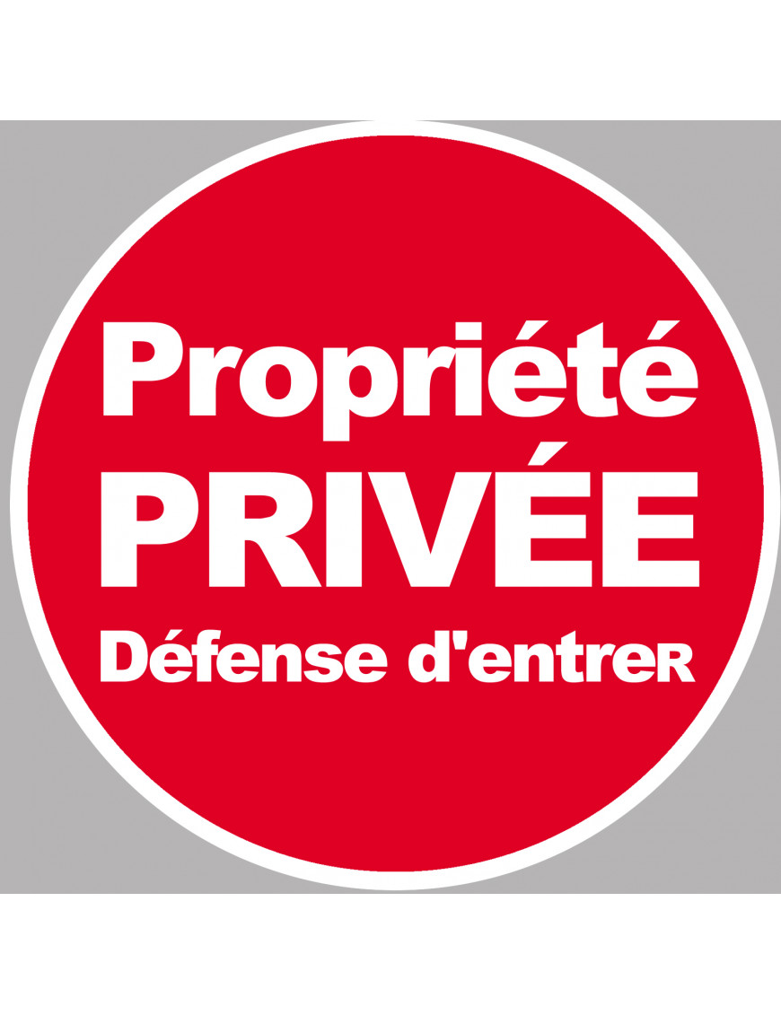 propriété privée (5cm) - Sticker / autocollant