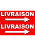 Livraison droite (2fois 29x10cm) Sticker / autocollant