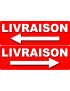 Livraison droite et gauche (2 fois 29x10cm) Sticker / autocollant