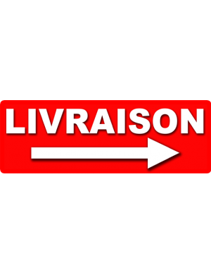 Livraison droite (29x10cm) Sticker / autocollant