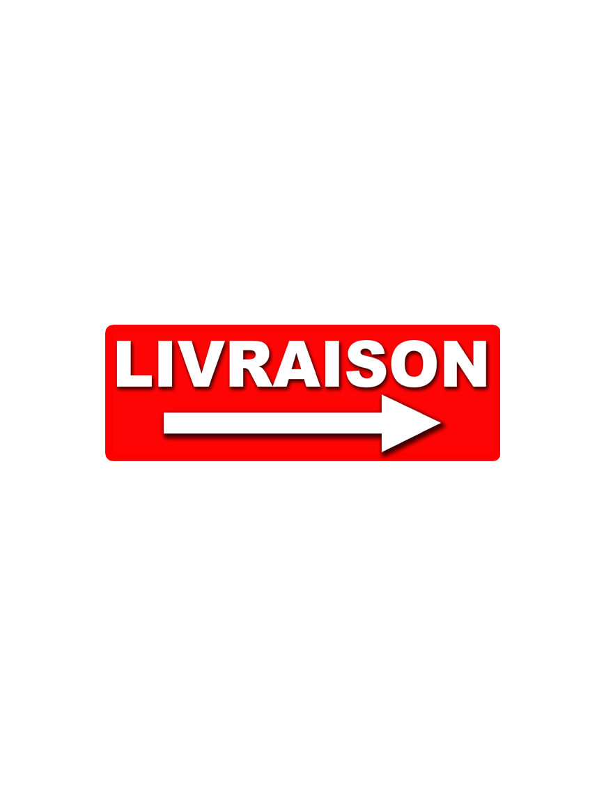 Livraison droite (29x10cm) Sticker / autocollant