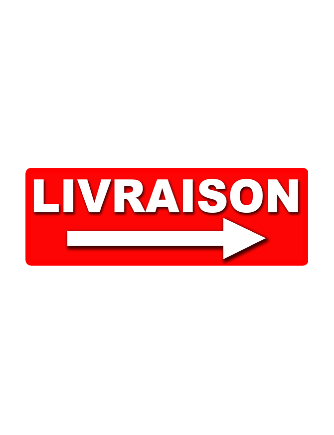 Livraison droite (29x10cm) Sticker / autocollant