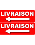 Livraison gauche (2fois 29x10cm) Sticker / autocollant