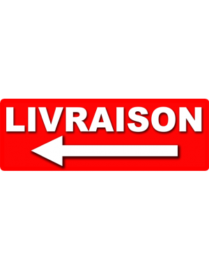 Livraison gauche (29x10cm) Sticker / autocollant