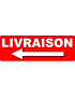 Livraison gauche (29x10cm) Sticker / autocollant