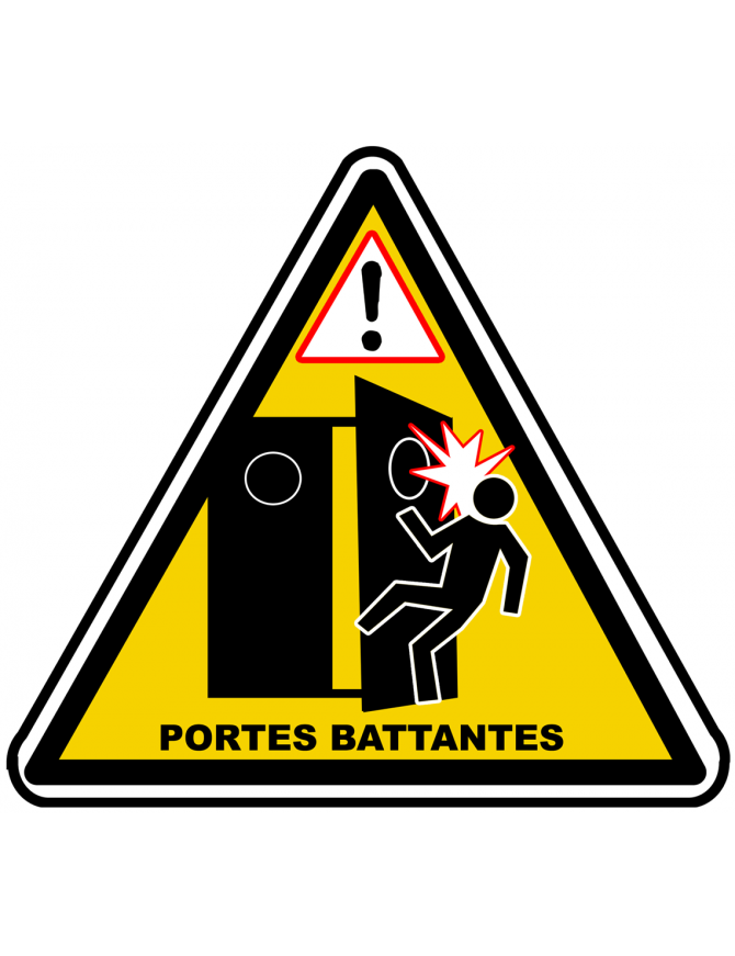 Portes Battantes (20x18.2cm) - Sticker/autocollant