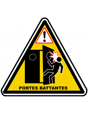 Portes Battantes (15x13.5cm) - Sticker/autocollant