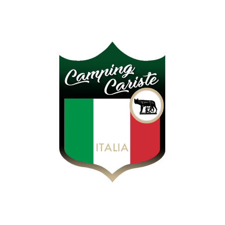 Campingcariste Italie - 20x15cm - Sticker/autocollant