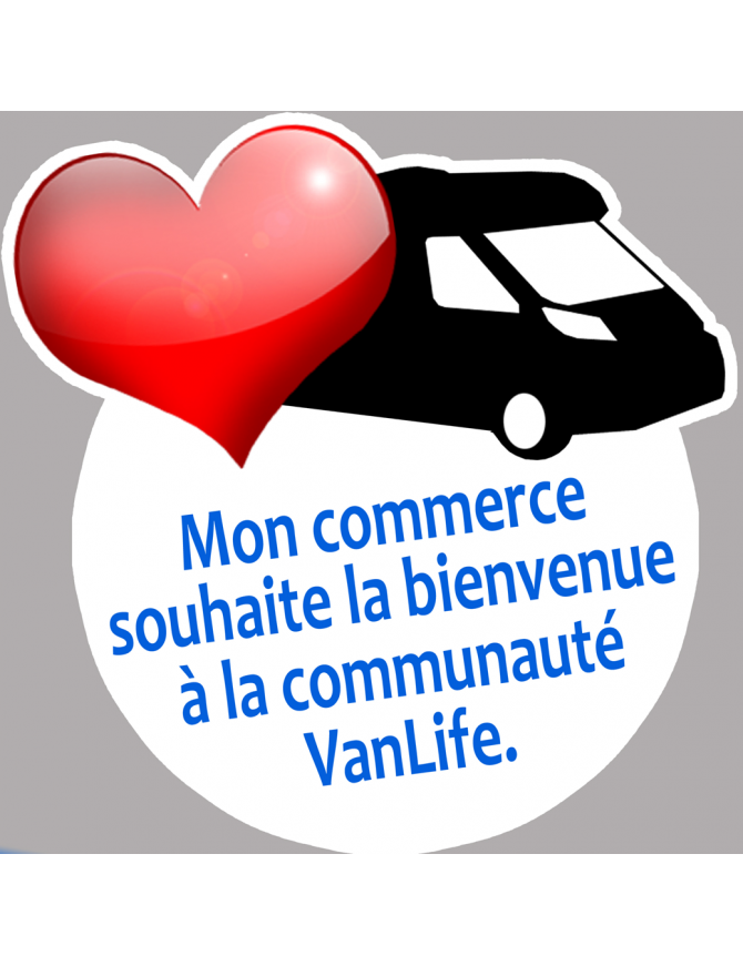 bienvenue à la communauté VanLife - 10cm - Sticker/autocollant