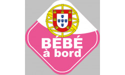 bébé à bord Portugaise - 15cm - Sticker/autocollant