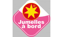 bébé à bord jumelles Occitanes - 10cm - Sticker/autocollant