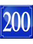 numéroderue200 - classique 10x10cm - Sticker/autocollant