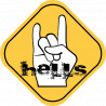 Hells (15x15cm) - Sticker/autocollant