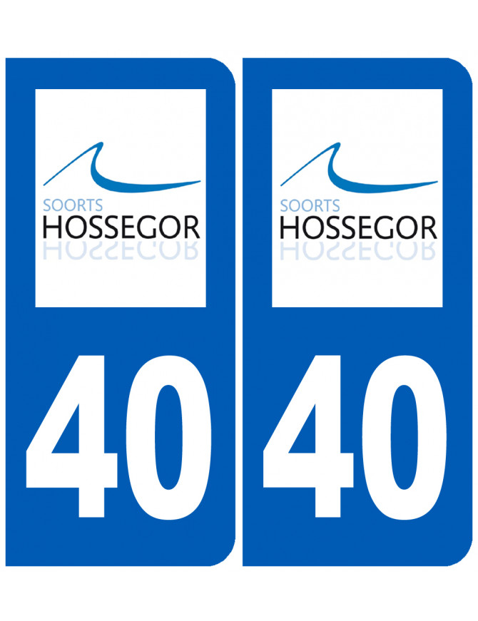 immatriculation 40 Soorts-Hossegor - Sticker/autocollant