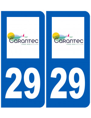 immatriculation 29 Carantec - Sticker/autocollant