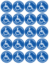 Si tu prends ma place, prends mon handicap - 20 stickers de 5cm - Sticker/autocollant