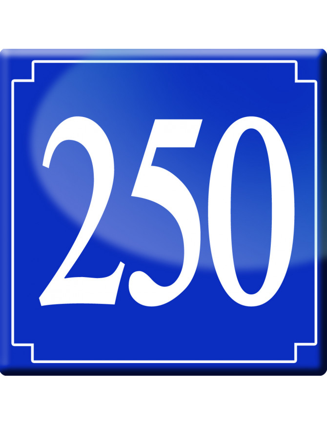 numéroderue250 - classique 10x10cm - Sticker/autocollant