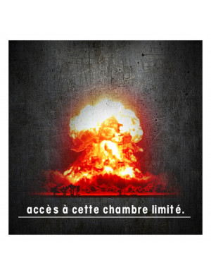 Accès chambre limité - Nucléaire (20x20cm) - Sticker/autocollant