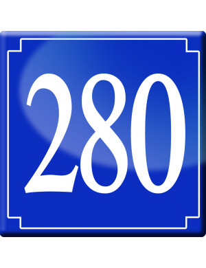 numéroderue280 - classique 10x10cm - Sticker/autocollant