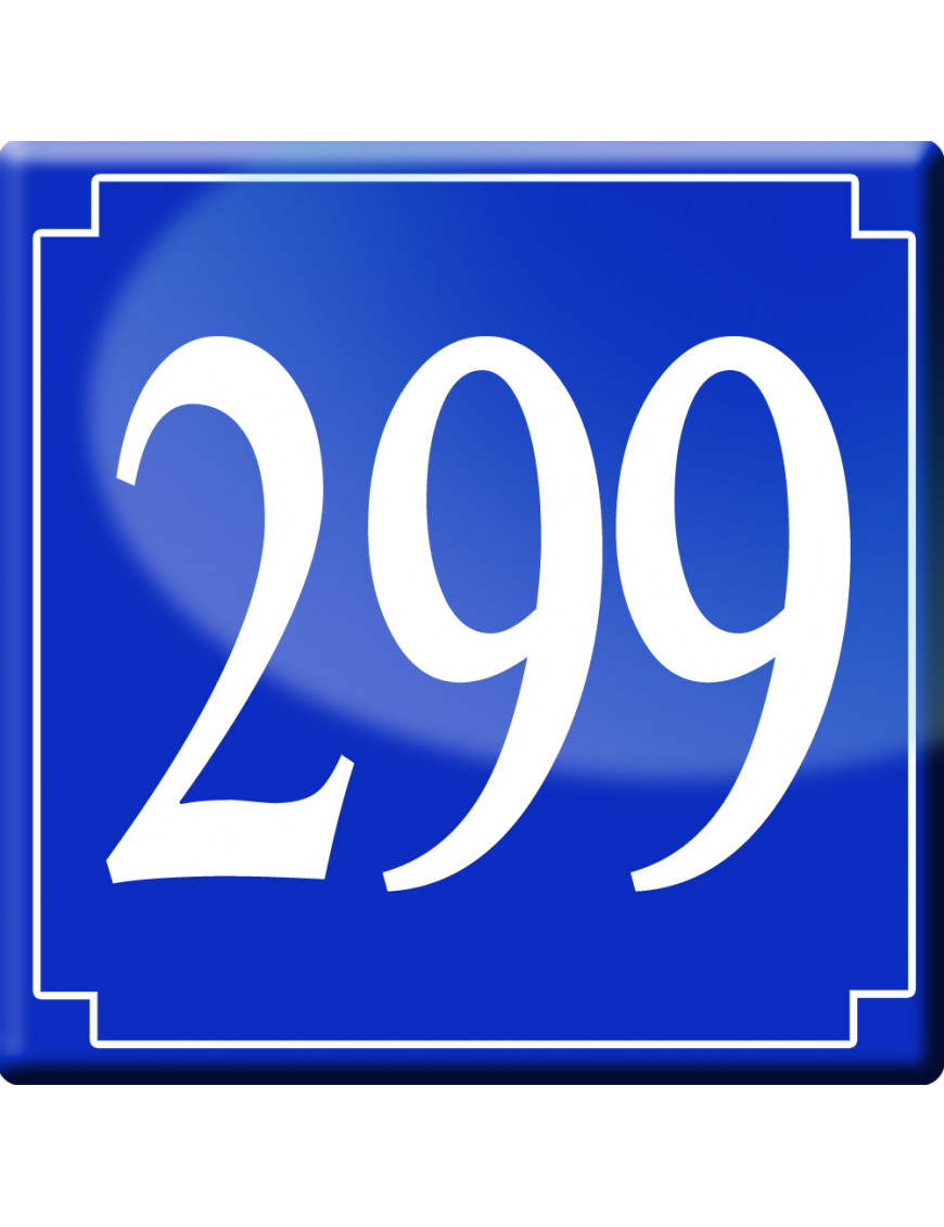 numéroderue299 - classique 10x10cm - Sticker/autocollant