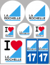 La Rochelle - 8 autocollants variés - Sticker/autocollant