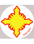 Croix Gascogne - 15cm - Sticker/autocollant