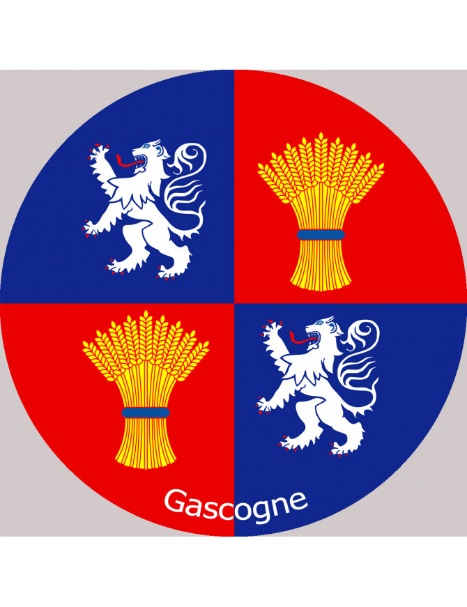 La Gascogne - 20cm - Sticker/autocollant