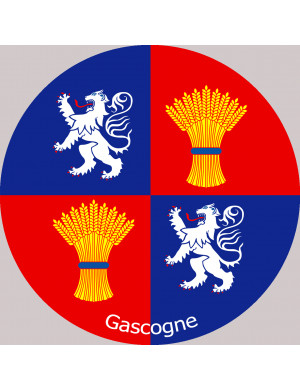 La Gascogne - 15cm - Sticker/autocollant