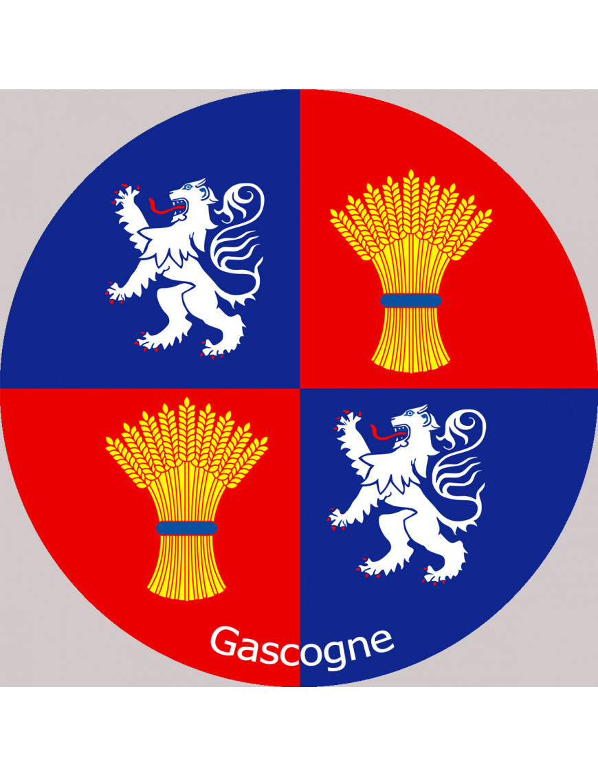 La Gascogne - 10cm - Sticker/autocollant