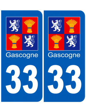 immatriculation Gascogne33 Gironde - Sticker/autocollant