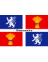 drapeau Gascogne - 15x10cm - Sticker/autocollant