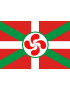 Drapeau Basque Lauburu - 19.5x13cm - Sticker/autocollant