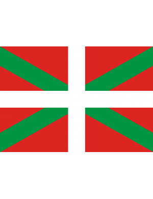 Drapeau Basque - 15x10cm - Sticker/autocollant