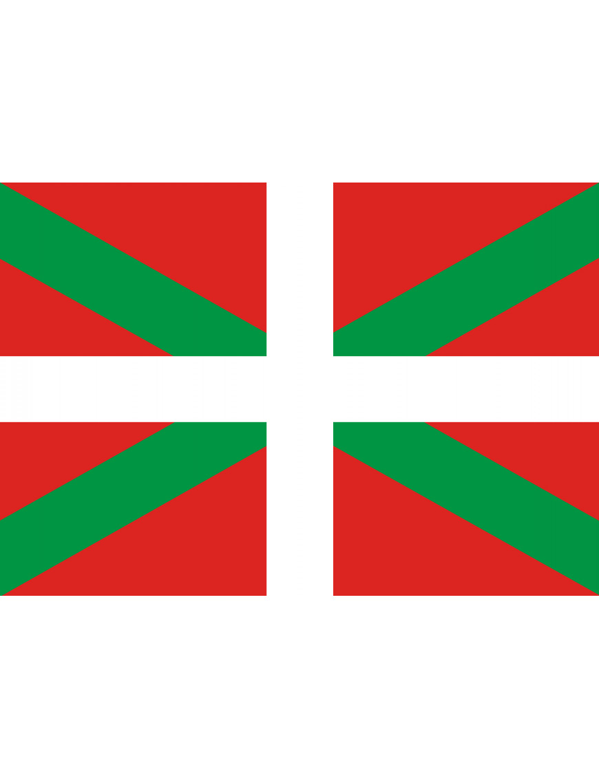 Drapeau Basque - 15x10cm - Sticker/autocollant