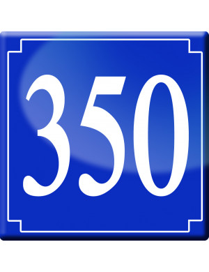 numéroderue350 - classique 10x10cm - Sticker/autocollant