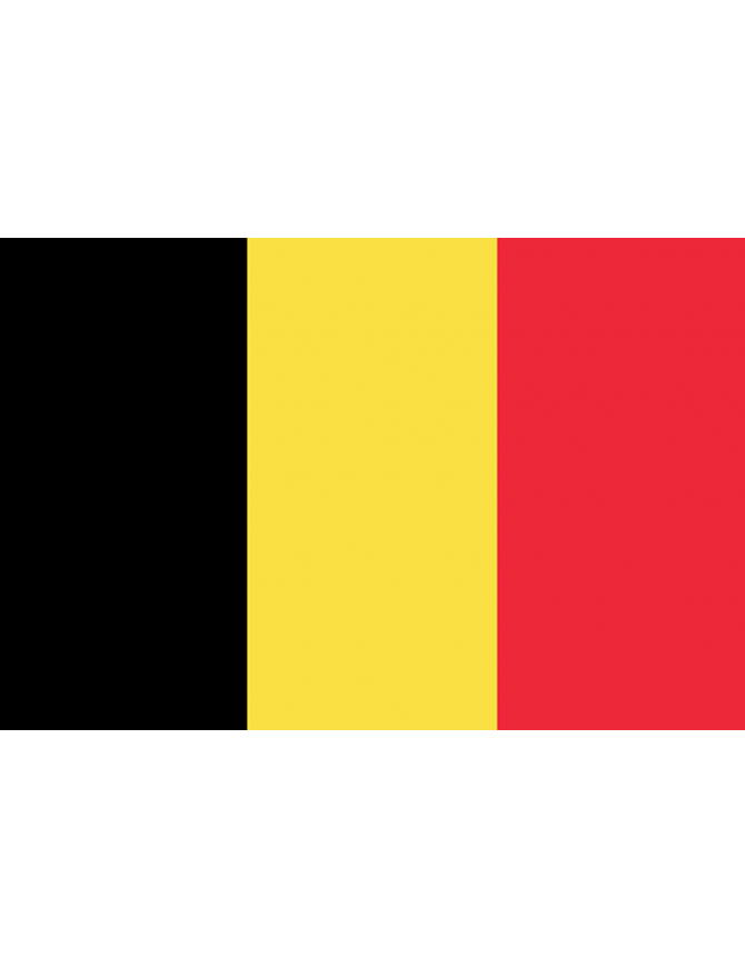 Drapeau Belgique - 15x10cm - Sticker/autocollant