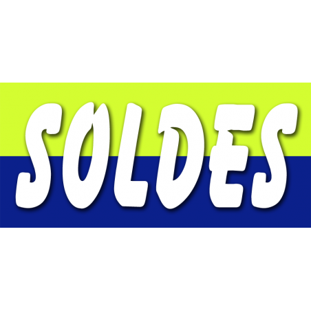 SOLDES V3 - 30x14cm - Sticker/autocollant